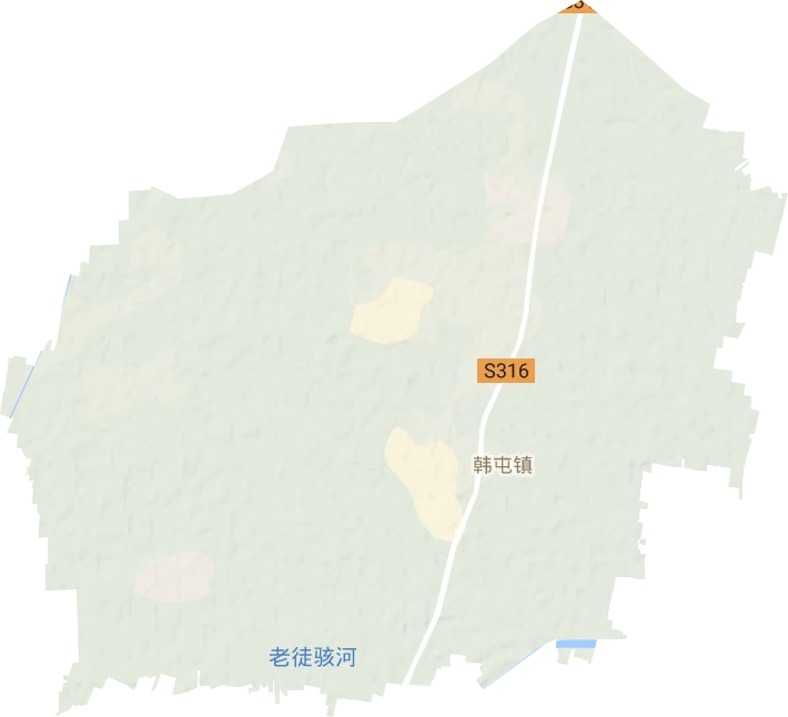 韓屯鎮(zhèn)地形圖