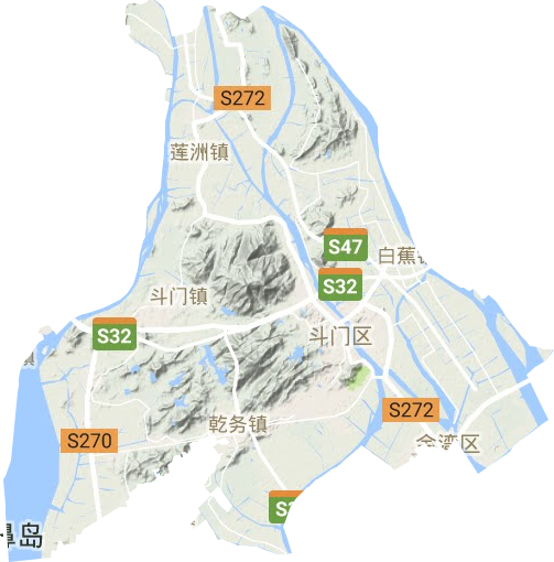 斗門區(qū)地形圖