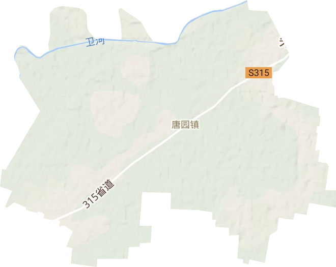 唐園鎮(zhèn)地形圖