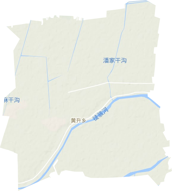黃升鎮地形圖
