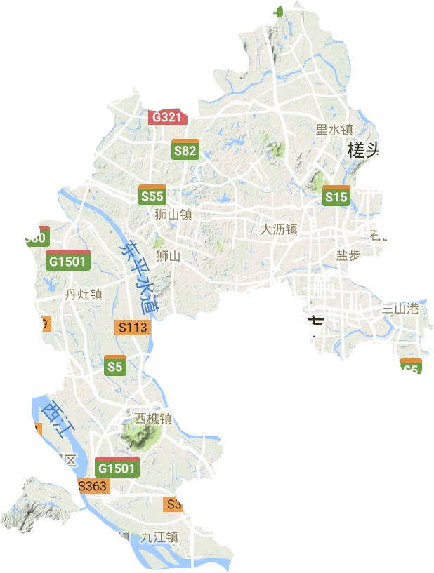 南海區地形圖