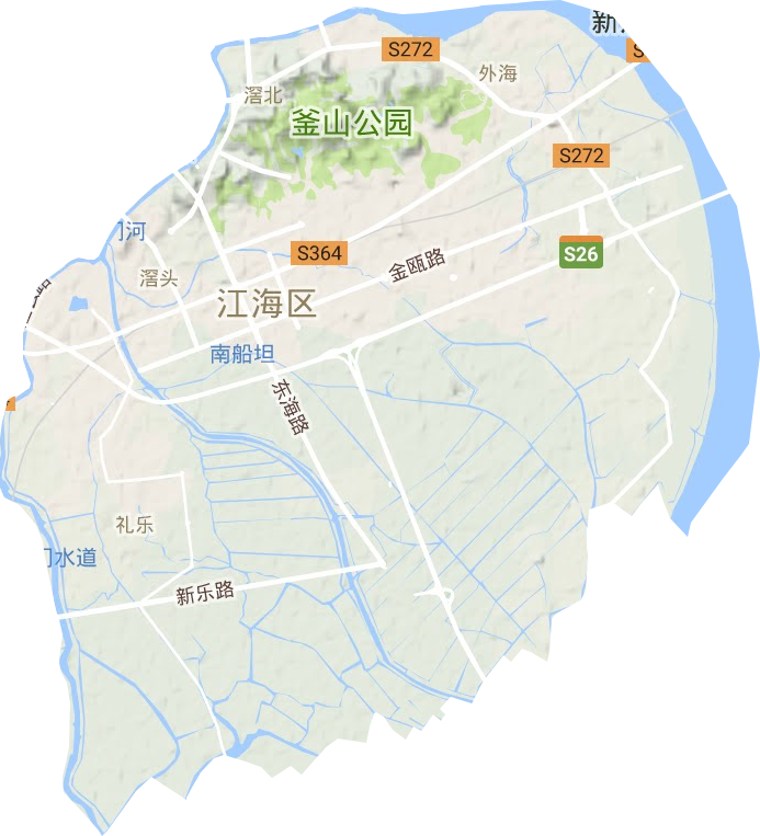江海區地形圖