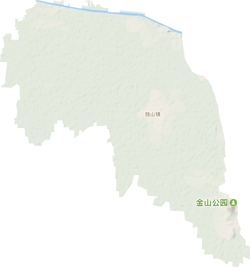 獨山鎮(zhèn)地形圖