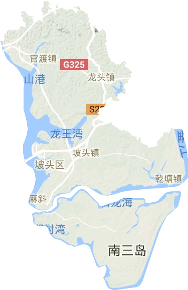 坡頭區地形圖