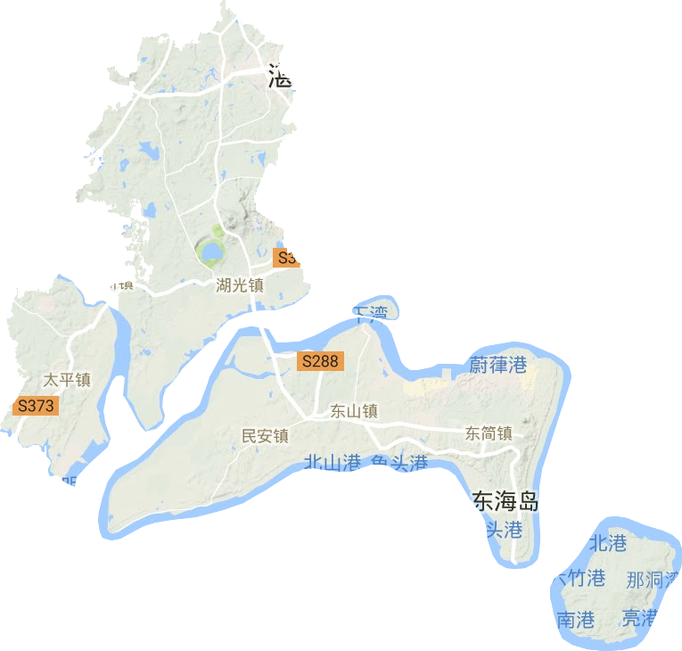 麻章區地形圖