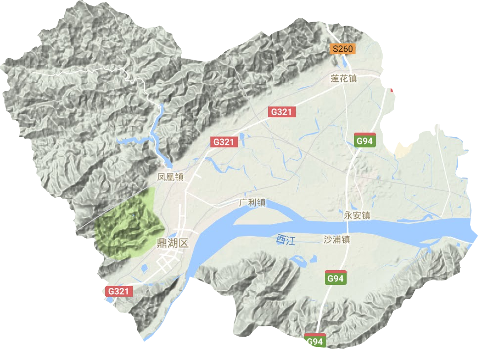 鼎湖區地形圖