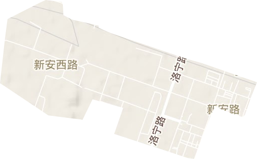 新安路街道地形圖