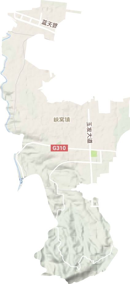 峽窩鎮地形圖