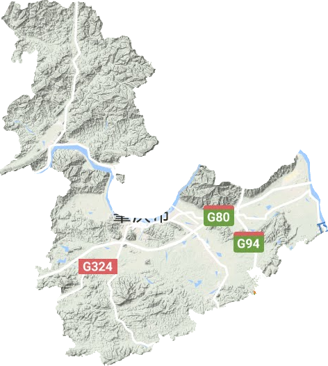 高要區(qū)地形圖