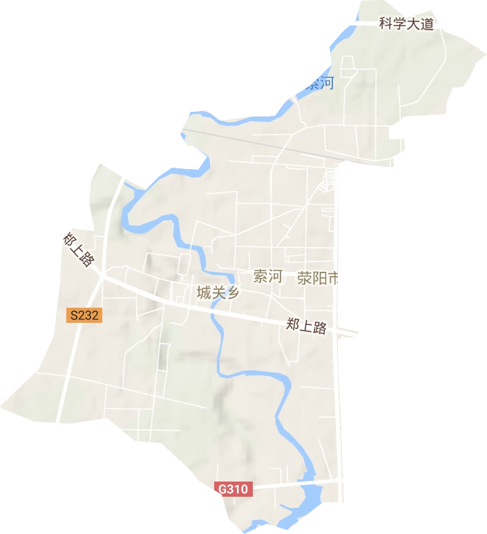 索河街道地形圖
