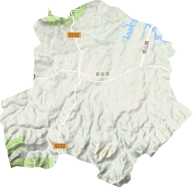 崔廟鎮(zhèn)地形圖