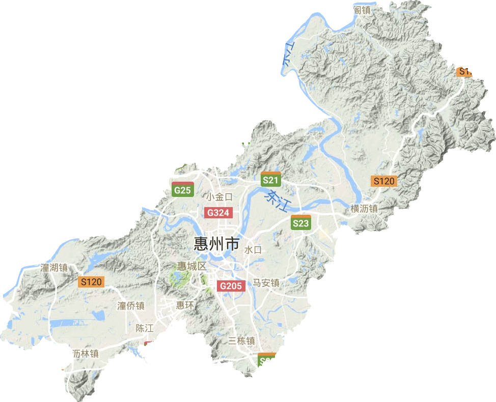 惠城區地形圖