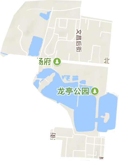 午朝門街道地形圖