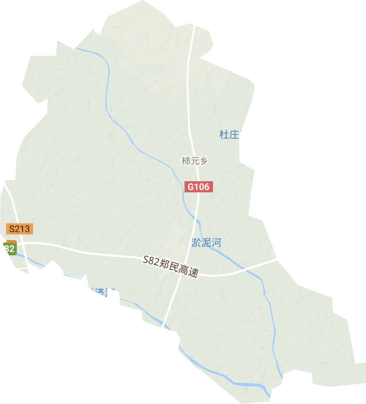 柿園鄉(xiāng)地形圖
