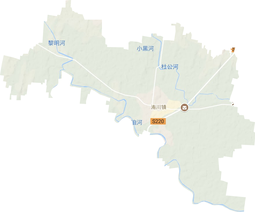 洧川鎮(zhèn)地形圖