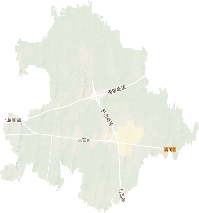 大營鎮地形圖