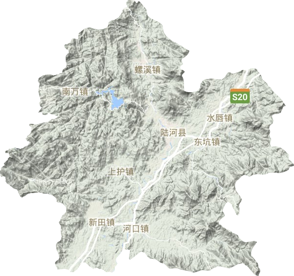 陸河縣地形圖