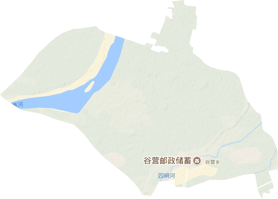 谷營鄉(xiāng)地形圖