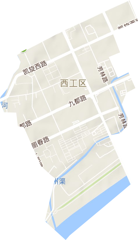 王城路街道地形圖