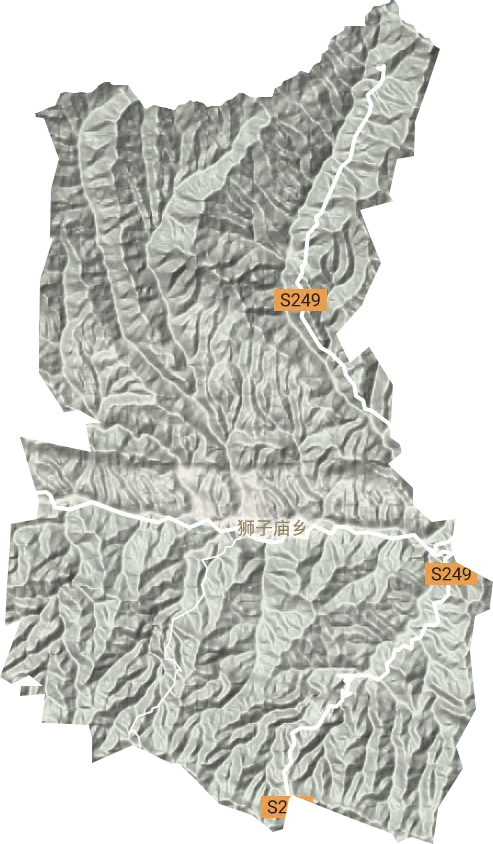 獅子廟鎮地形圖