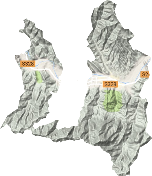 欒川鄉地形圖