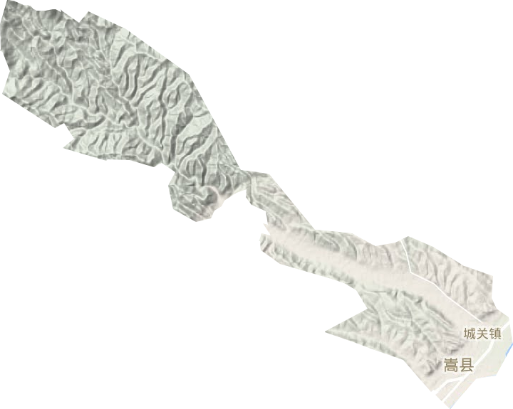 城關鎮地形圖
