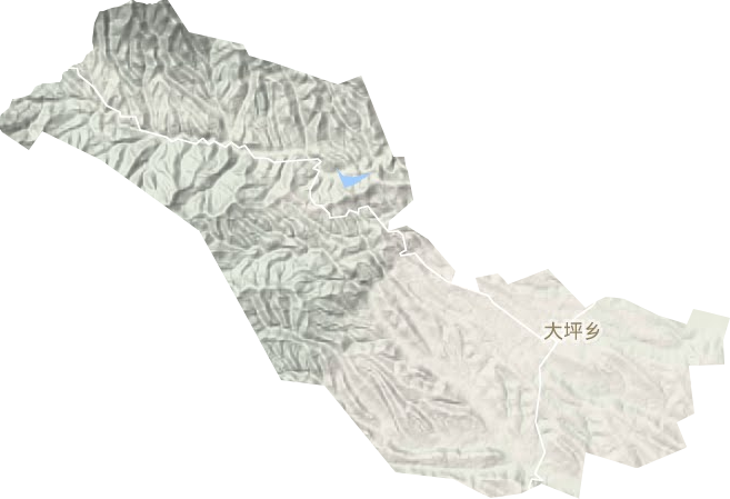 大坪鄉(xiāng)地形圖