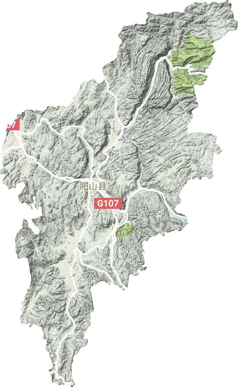 陽山縣地形圖