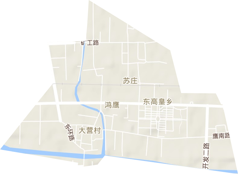 鴻鷹街道地形圖