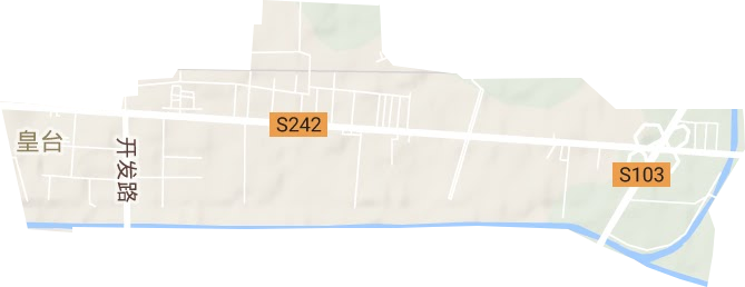 皇臺街道地形圖