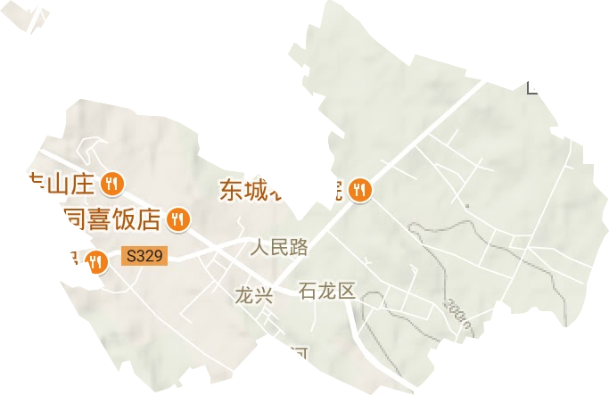 人民路街道地形圖