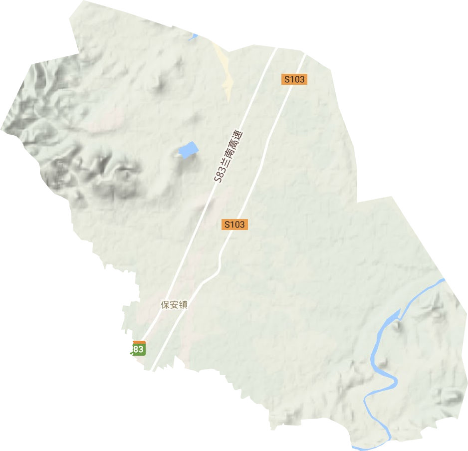 保安鎮(zhèn)地形圖