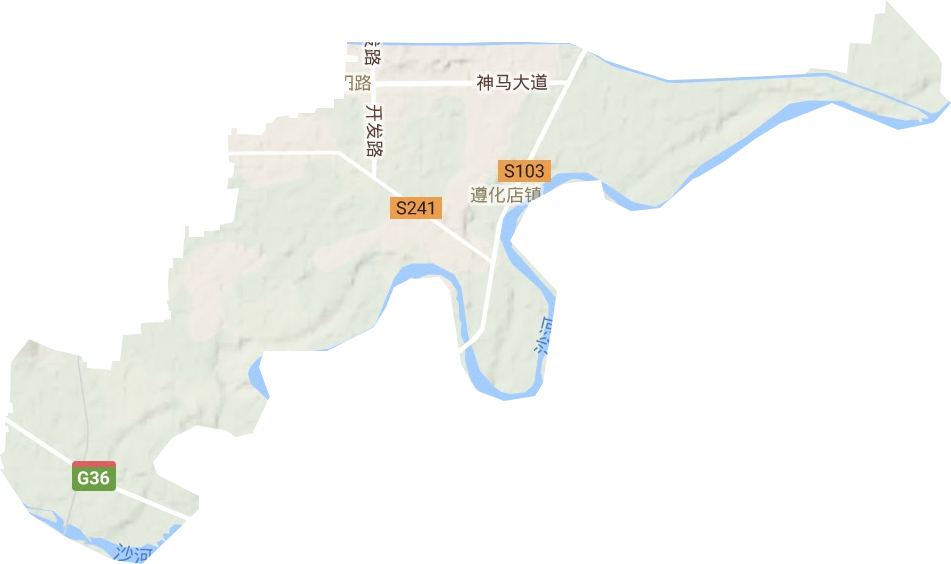 遵化店鎮(zhèn)地形圖