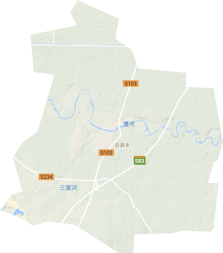 葉邑鎮(zhèn)地形圖