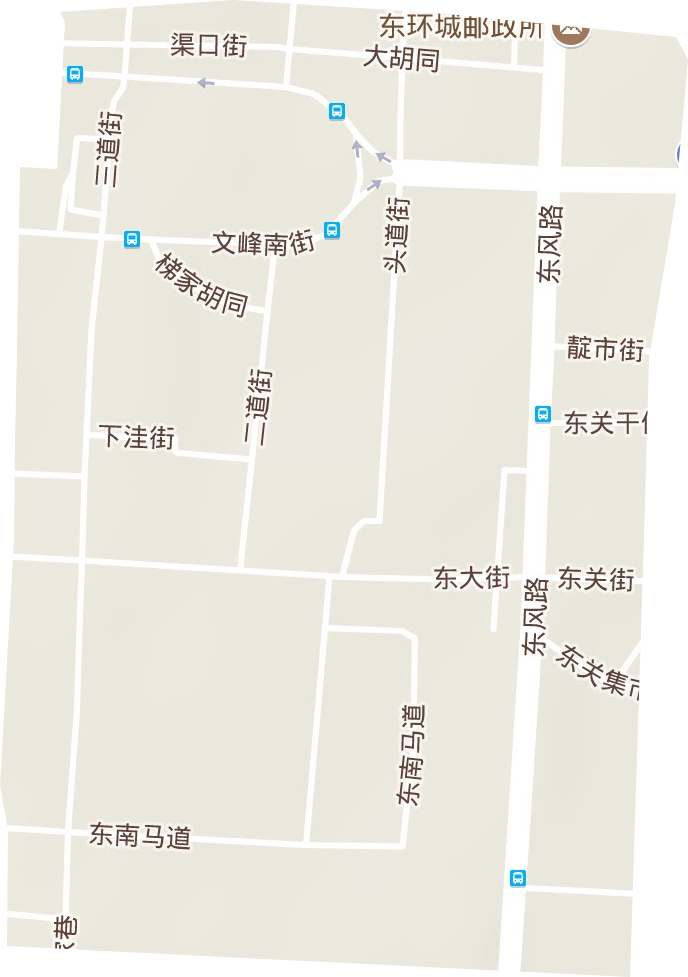 東大街街道地形圖