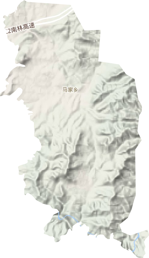 馬家鄉地形圖