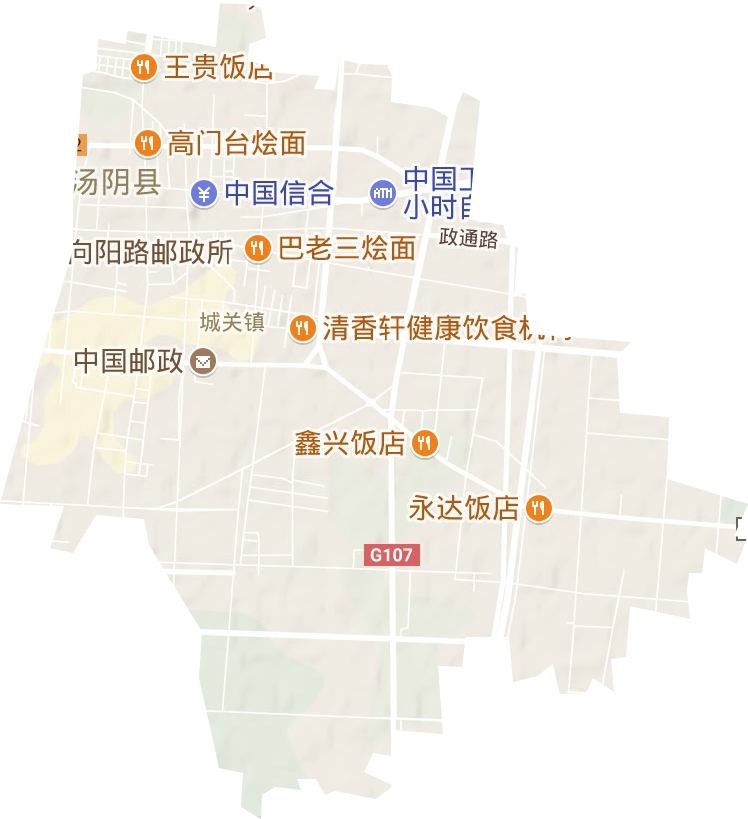 城關鎮地形圖