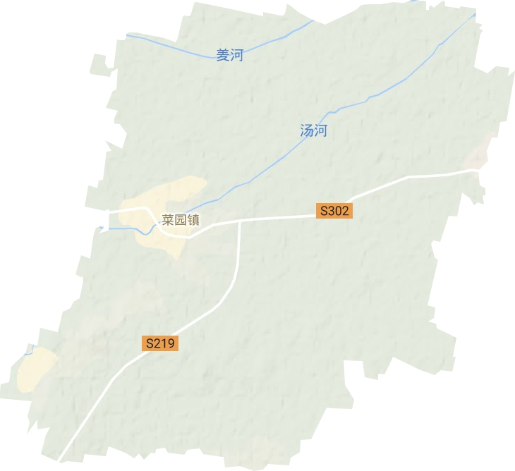 菜園鎮地形圖