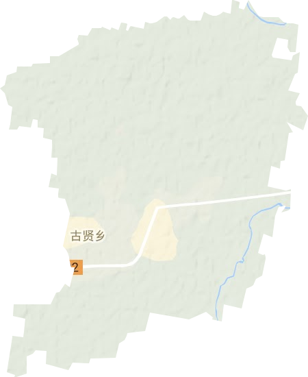 古賢鎮(zhèn)地形圖
