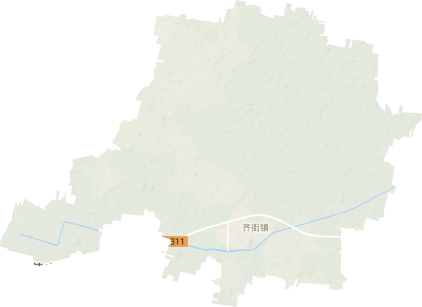 齊街鎮地形圖