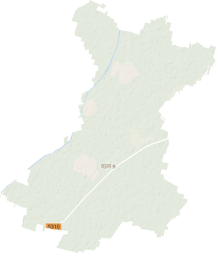 陽阿鄉(xiāng)地形圖