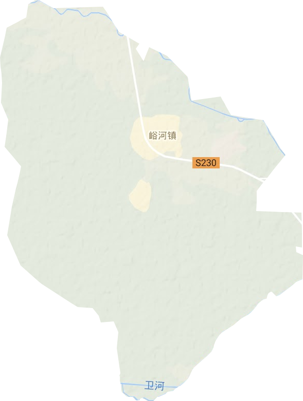 峪河鎮地形圖