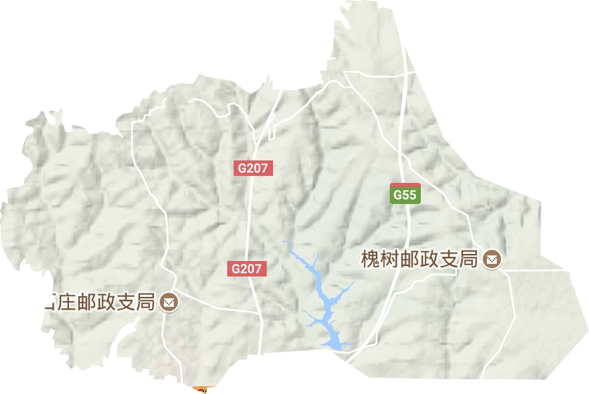 槐樹鄉地形圖