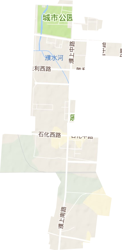 昆吾路街道地形圖