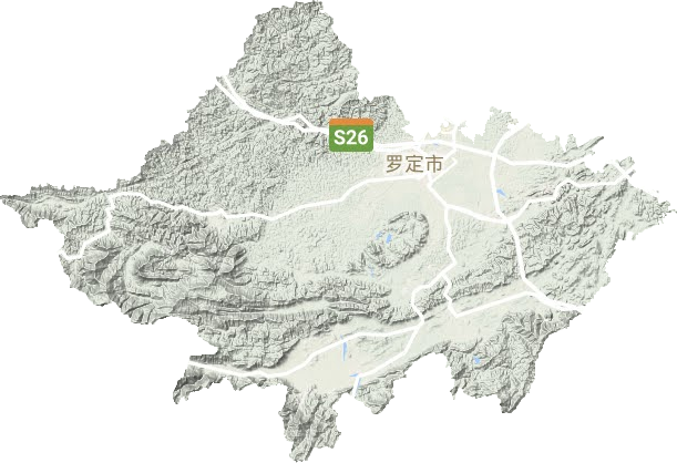 羅定市地形圖