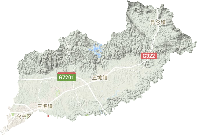 興寧區(qū)地形圖