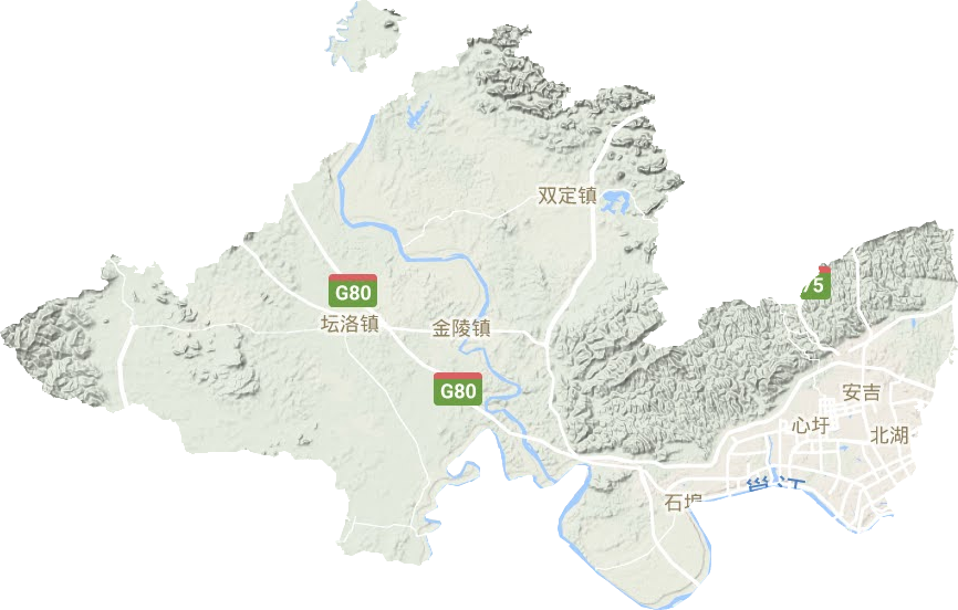 西鄉塘區地形圖
