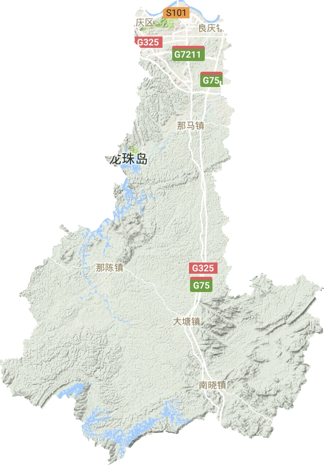 良慶區地形圖