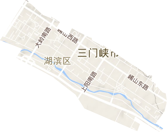 澗河街道地形圖