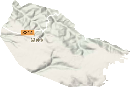 磁鐘鄉(xiāng)地形圖